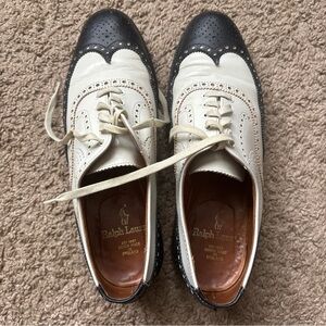Polo Ralph Lauren Crockett & Jones Made in England Vintage Spectator Wingtip 9